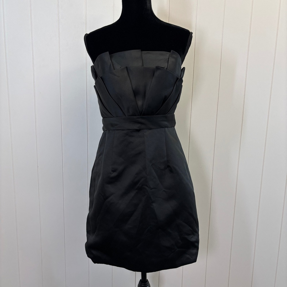 JJs House Avant Garde Strapless Cocktail Dress Women Size S Glam Event Prom Edgy